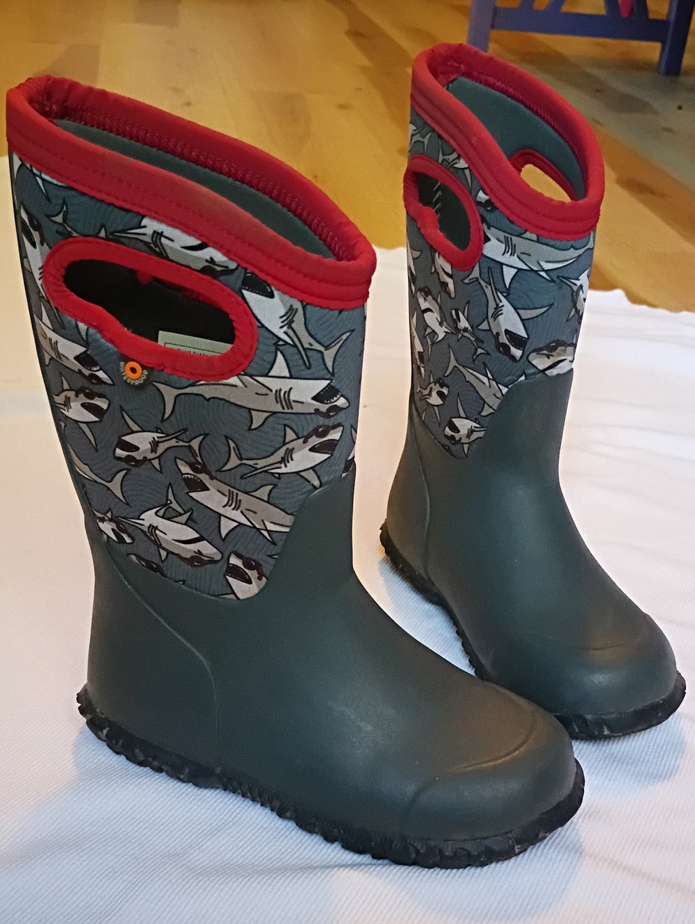 Bogs Kids durham Shark Bloom Boots